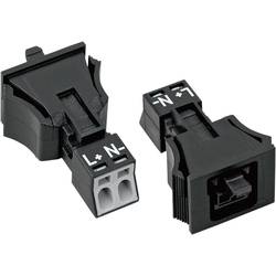 WAGO 890-702 Netz-Steckverbinder WINSTA MINI Buchse, gerade Gesamtpolzahl: 2 16 A Schwarz 1 St.