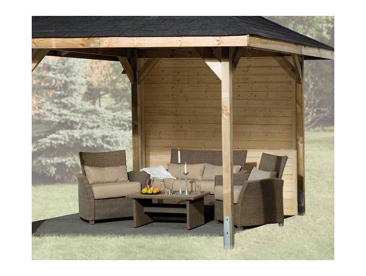 Weka Wandelement für Gartenoase 651 A Grösse 2 210 × 28 × 224 cm