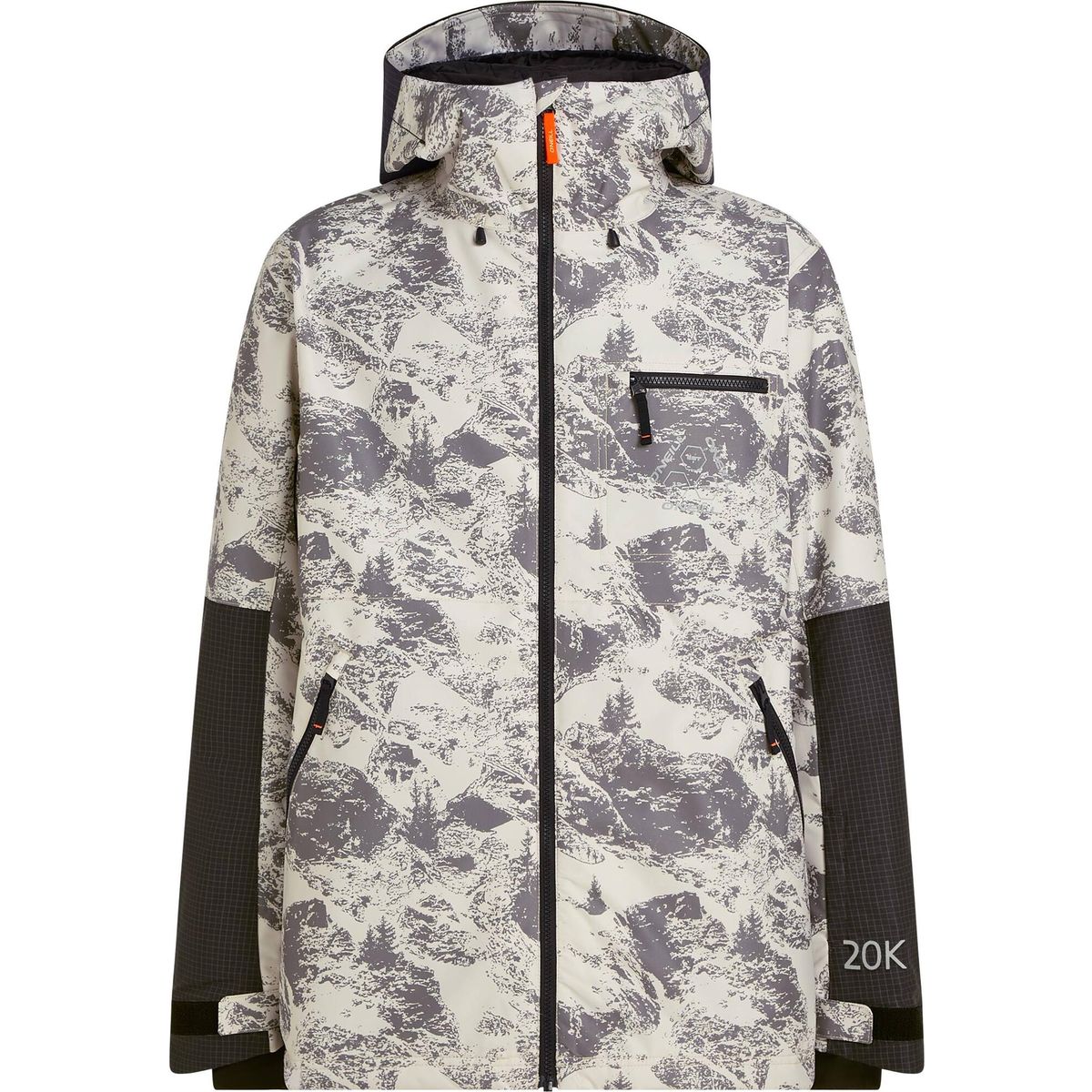 O'Neill Fwc'peak Snow Jacket grey mountain landscape (38036) M 2500156-38036-M