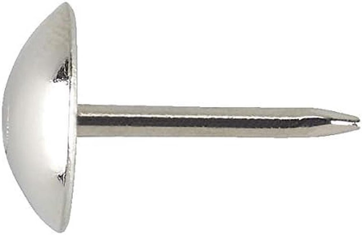 40 stuks Bekledingsnagels Chroom Staal 15mm Decoratieve Meubelspijkers