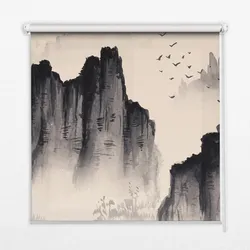 INNENROLLO - Fensterrollo - Rollo - 140x140 cm - Felsen