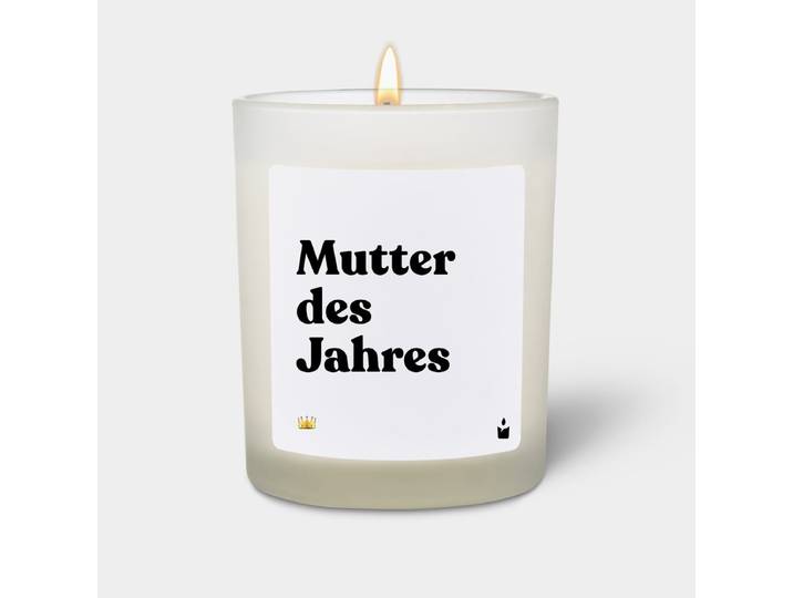 Duftkerze Weiss Woody Mutter des Jahres