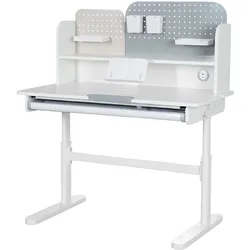 roba Schreibtisch höhenverstellbar - 110x60x62cm - weiß -