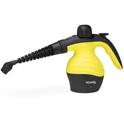 H.Koenig  Handdampfreiniger NV60 / 3,5 bar / verschiedene Aufsätze / 350 ml Wassertank / 1000W/ gelb