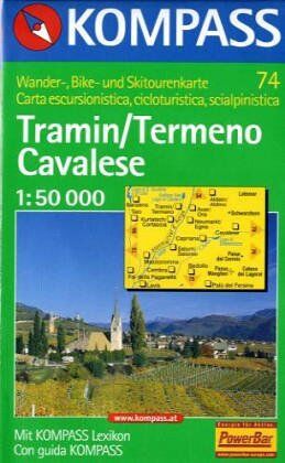 Tramin ( Termeno). Cavalese 1 : 50 000. Wanderkarte. Mit Kurzführer und alpinen Skirouten - Preis vom 09.10.2026 07:28:09 h