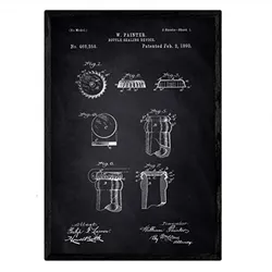 POSTER Flaschenverschluss Patent A3 Rahmenlos