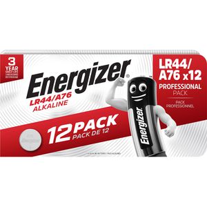 Energizer Knopfzelle A76 / LR44 / LR1154 / AG13, 150 mAh, 12 Stück