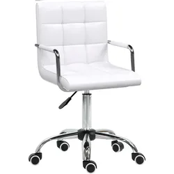 BÜROSTUHL Drehstuhl Rollhocker Drehhocker Arbeitshocker Stuhl Sessel Weiß