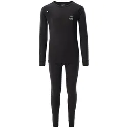 Elbrus, Jungen, Funktionsunterhose, Thermounterwäsche Melor Merino Set Tb Jr (158), Schwarz