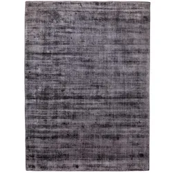 Webteppich Milano 200 x 290 cm Viskose Schwarz