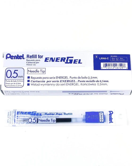 Pentel Liquid Gel-Tintenroller-Mine LRN5, blau 12er