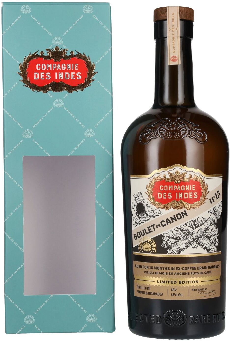 Compagnie des Indes BOULET DE CANON N°15 Limited Edition 46% Vol. 0,7l in Geschenkbox
