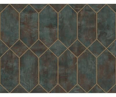 Seabrook Designs Geo Faux Unpasted Wallpaper