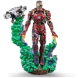 Iron Studios 30920-10 Spider Far From Home BDS Art Scale Deluxe 1/10 Iron Man Illusion 21 cm, Multi-
