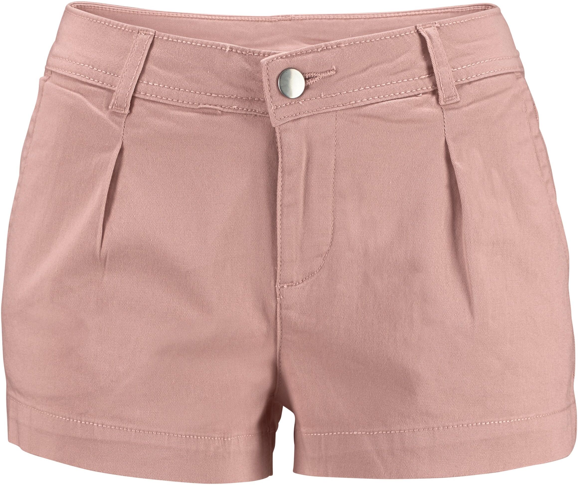 Shorts LASCANA "aus elastischer, sommerlicher Baumwollware", Damen, Gr. 36, N-Gr, rosa (altrosa), Denim/Jeans, Obermaterial: 98% Baumwolle, 2% Elasthan, unifarben, figurbetont kurz, Hosen Shorts, mit Taschen, kurze Hose, Freizeitlook, Sommerhose altrosa 3