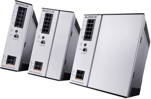 BLOCK PM-0824-480-0 Elektronischer Schutzschalter 24 V/DC 12A Anzahl Ausgänge:4 x Inhalt 1St.
