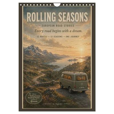 ROLLING SEASONS (Wandkalender 2027 DIN A4 hoch), CALVENDO Monatskalender