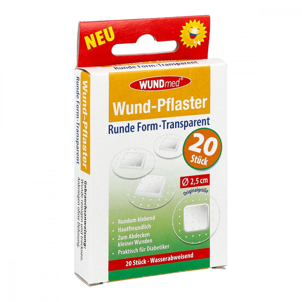 Axisis GmbH Wundpflaster 2,5 cm rund transparent 09229661