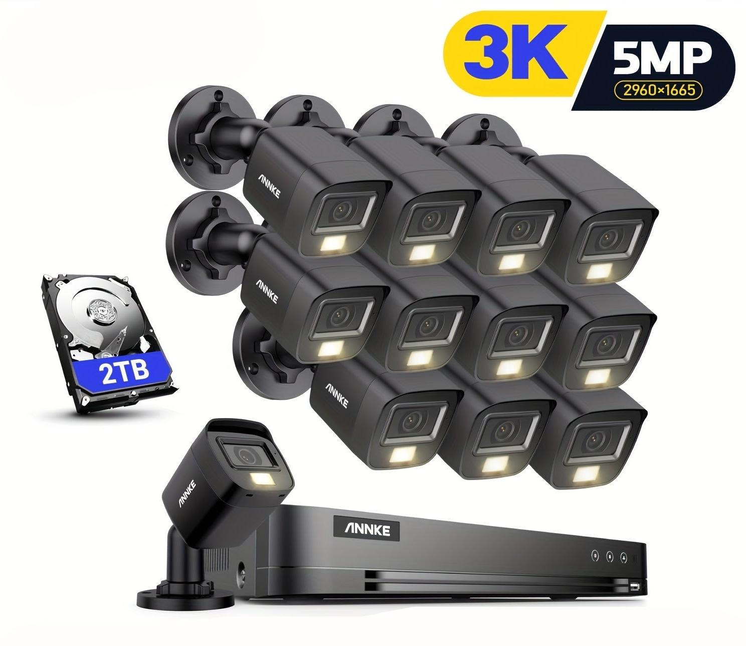 Selius 8-kanaals 3K DVR Recorder Beveiligingscamera Set