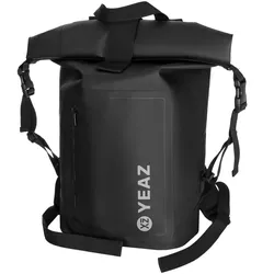 YEAZ Wasserfester Rucksack weißes Logo STOCKHOLM