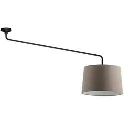 ROSSINI ILLUMINAZIONE Vivien Deckenleuchte Schwarz/Taubengrau Kegel E27 IP20 48 cm – Rossini