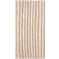 CaWö Handtuch Two-Tone Stripe 50x100cm Baumwolle Beige Natur