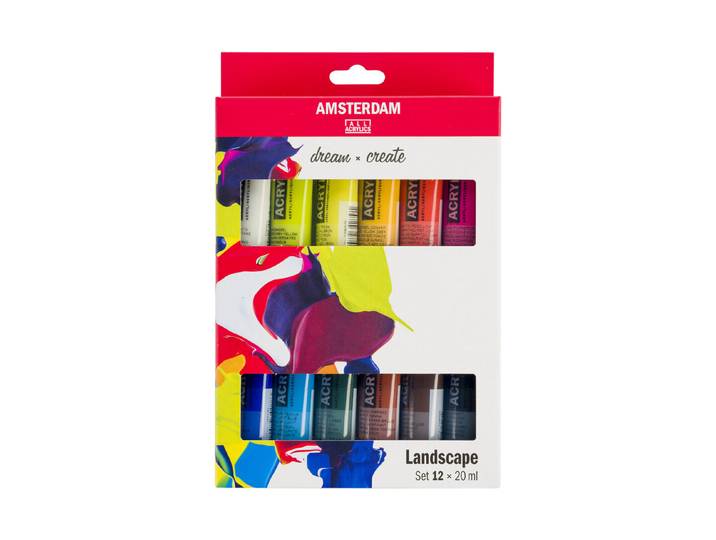 Amsterdam Acryl Set Landschaft 12X20 ml