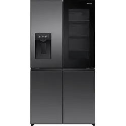 HISENSE RQ600P7SKE French Door (615 l, E, 1790 mm hoch, Schwarz)
