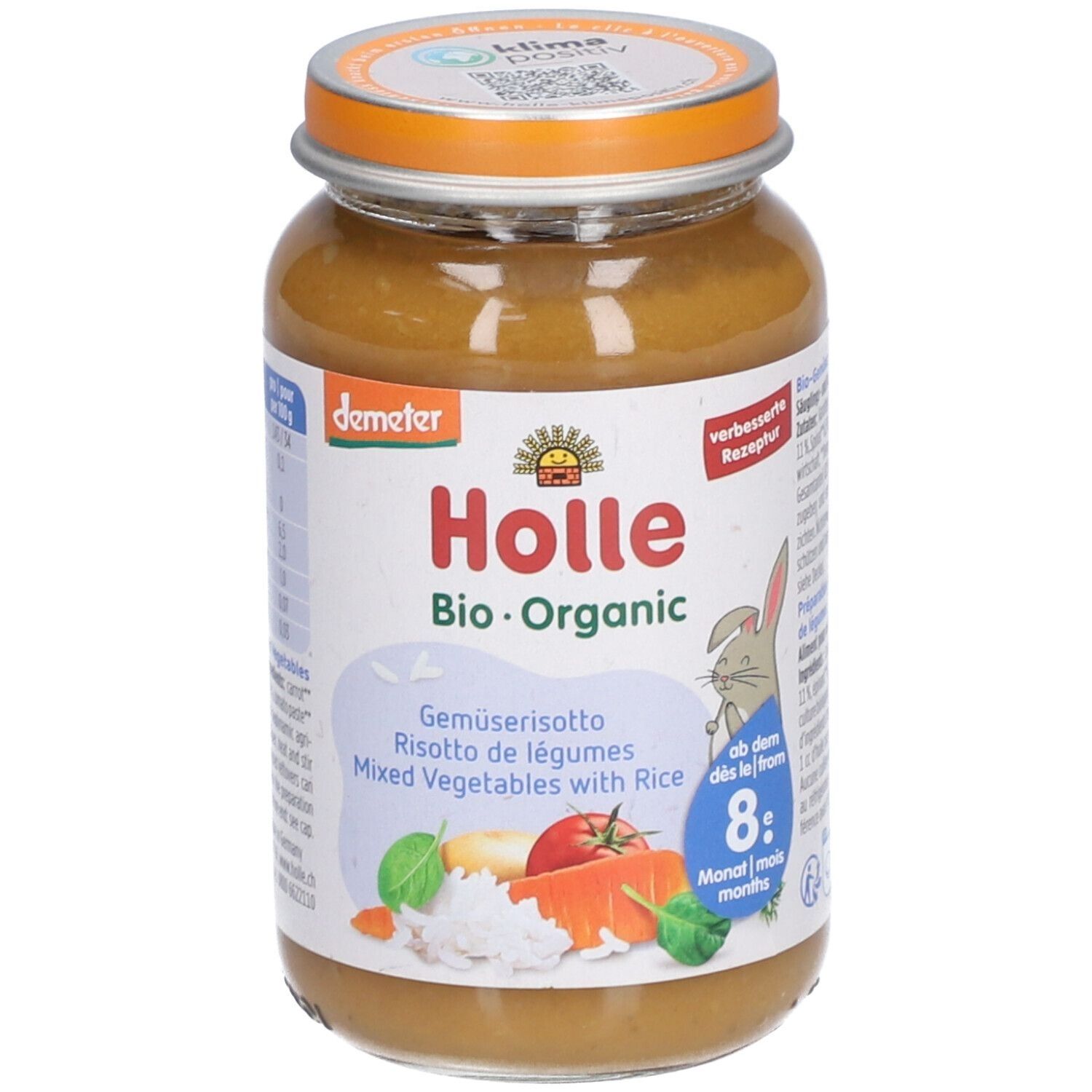 Holle Gemüserisotto Glas ab 8 Monaten x4 4x220 g Set