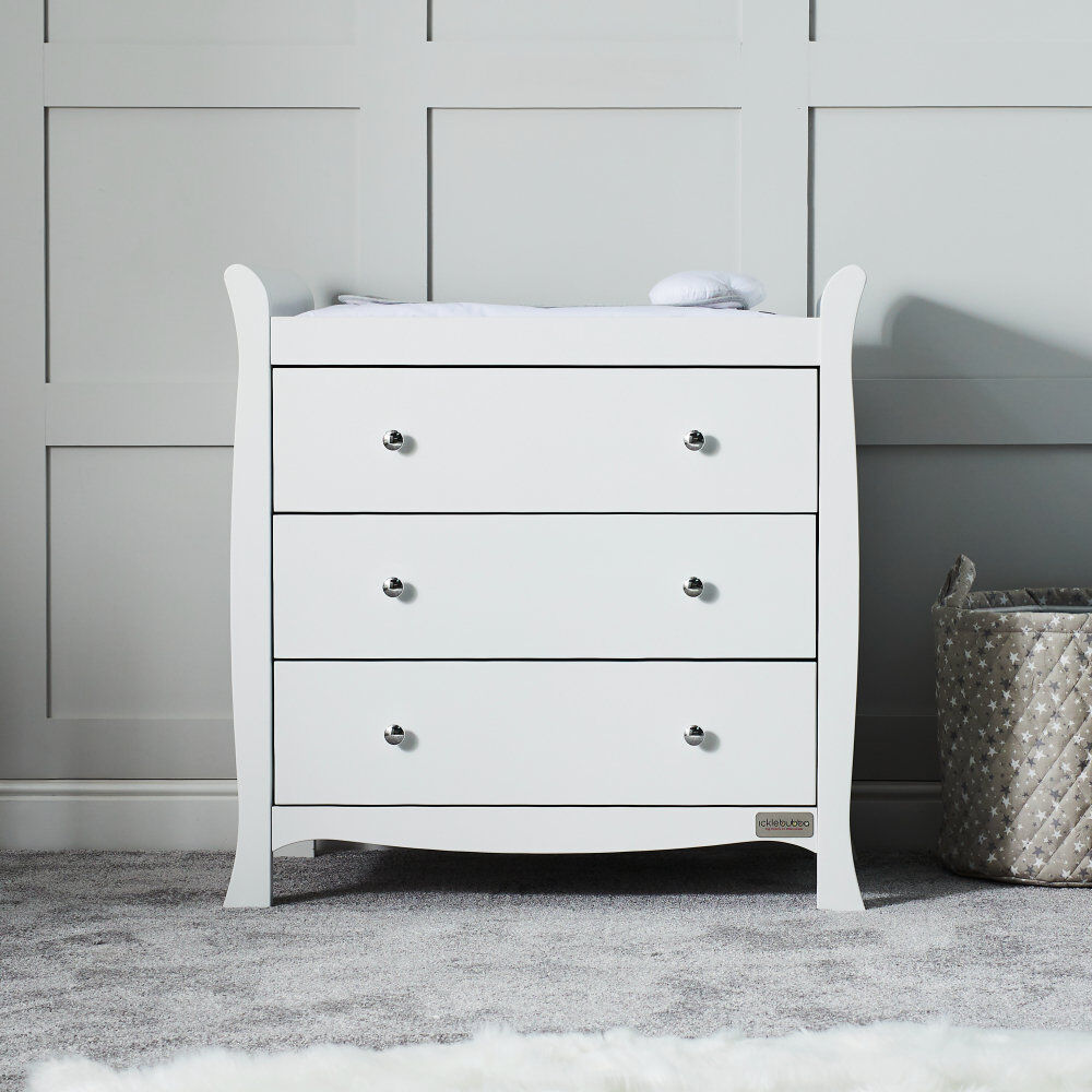 Ickle Bubba Snowdon Changing Unit - White White 91cm H X 90cm W X 50cm D