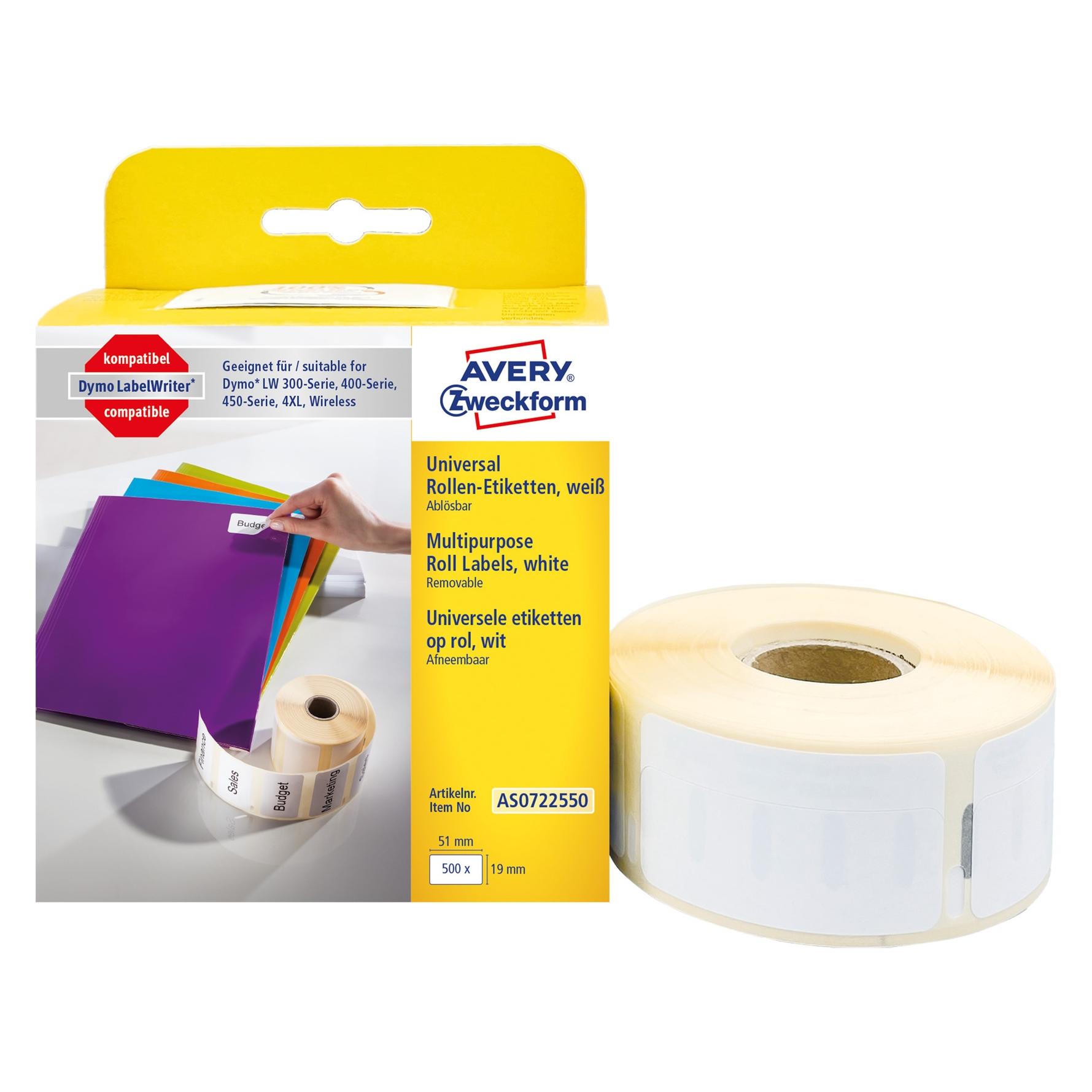 Avery Rollenetiketten (AS0722550)