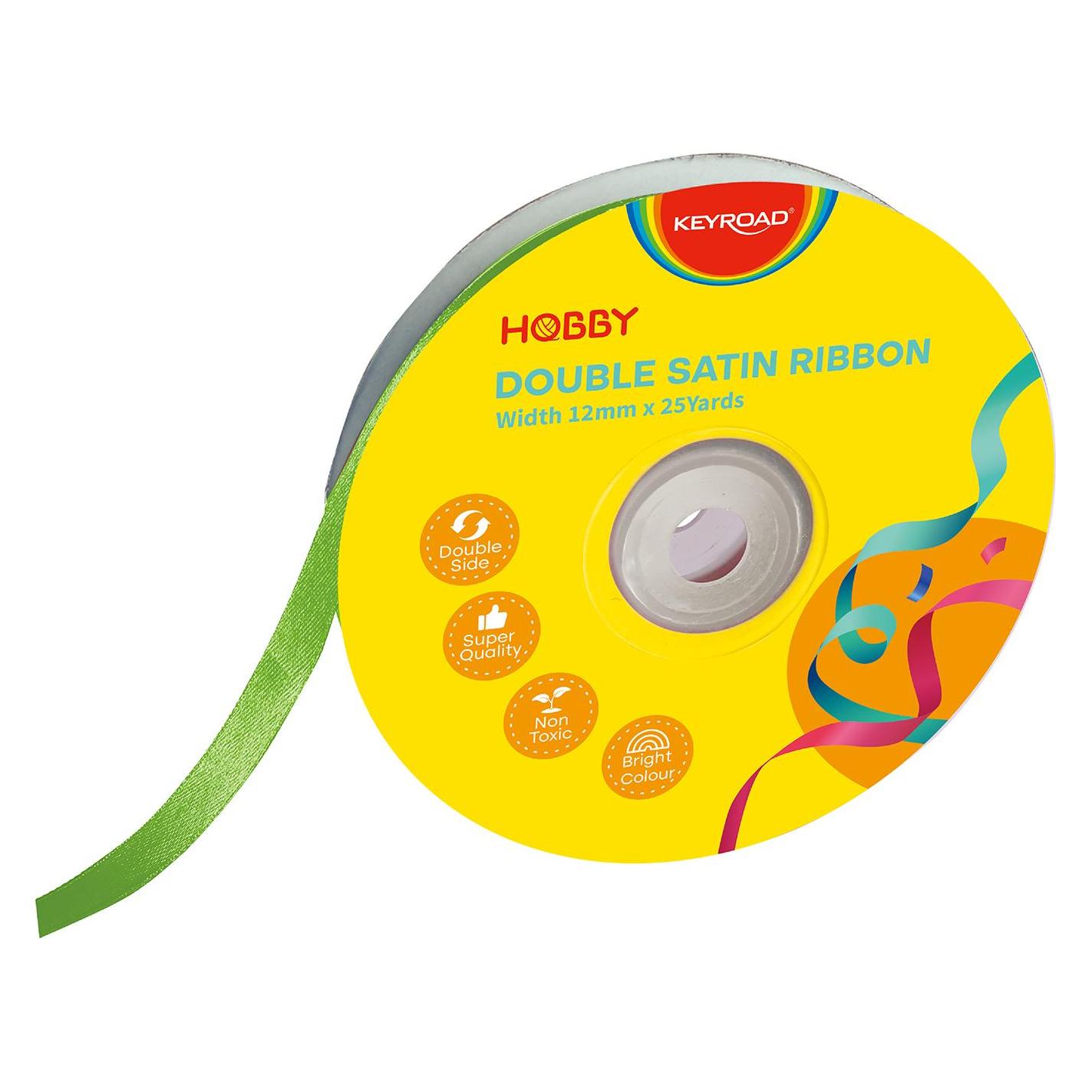 Keyroad Band, doppelt, Satin, 12 mm x 22,86 m, auf Spule, grün (53309323)