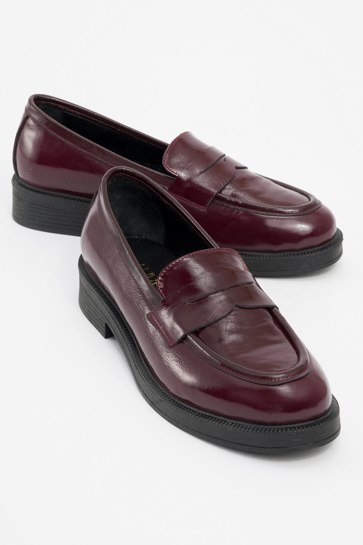Bree Plateau Penny Leder Loafer Damen