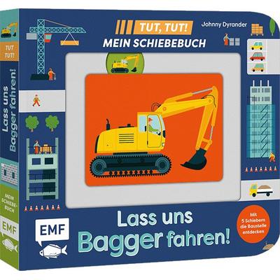 Tut, Tut! – Mein Schiebebuch: Lass uns Bagger fahren!, Gebundene Ausgabe von , Edition Michael Fischer / EMF Verlag, 978-3-7459-3271-3