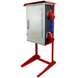 Baustromverteiler mit Ständer OS-S/FI SET 2x32A 1x16A 8x230V Doktorvolt DV-7228-F