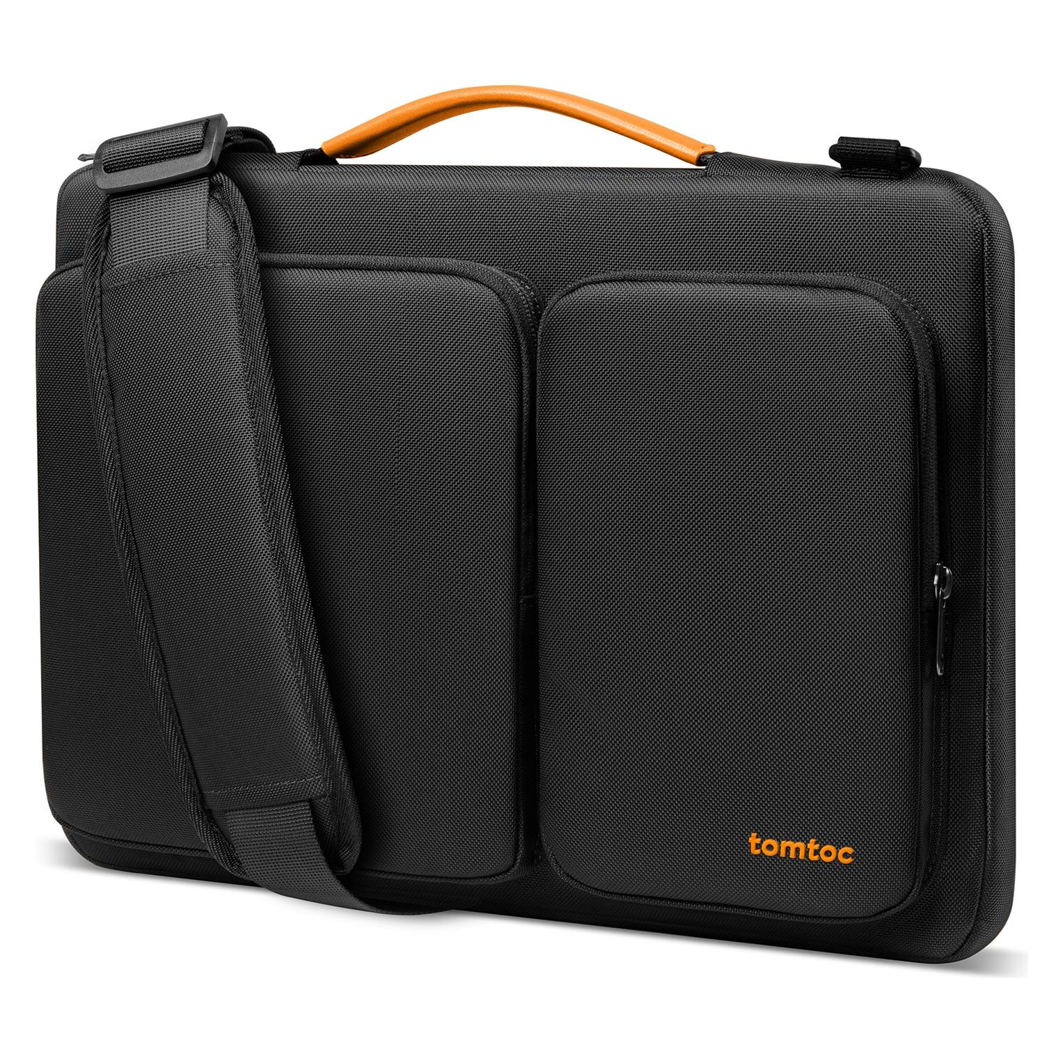 tomtoc A42 Laptop-Aktentasche, 16,2 Zoll, schwarz (16.20", Acer, Apple, Dell, HP, Lenovo) (6970412222588)