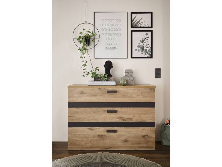 Kommode 120 x 89 x 38cm Braun