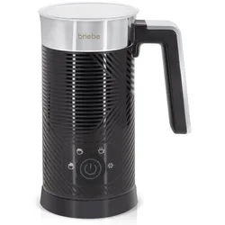 Briebe Elegance Milchaufschäumer Erhitzer Kalt-/Heißschaum 130ml, Warme Milch 300ml, MF1172BLK, Schwarz, 500W