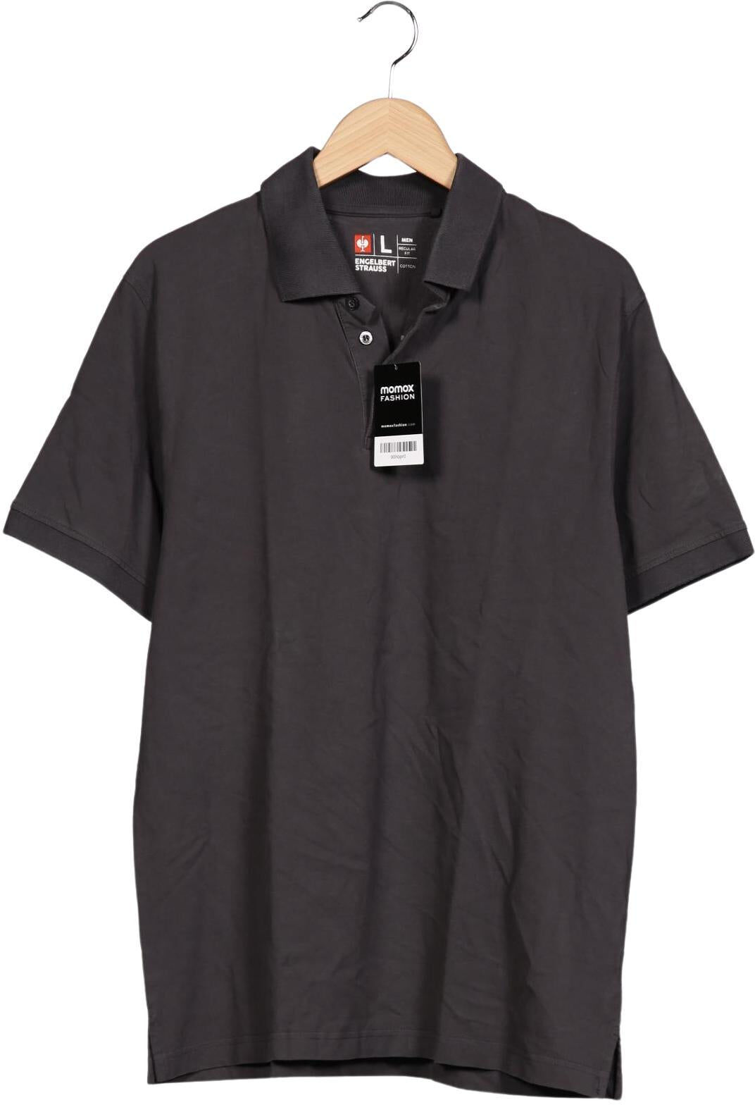 engelbert strauss Herren Poloshirt, Grau, Gr. L, Baumwolle - Second Hand