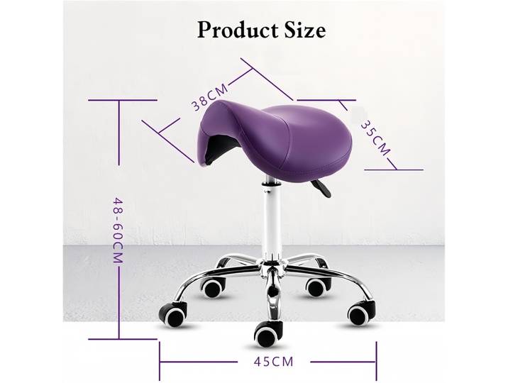 Tabouret de selle ergonomique, chaise pivotante réglable pour barbier, tatouage, Massage des ongles, technicien, atelier, bureau, chaise de travail roulante