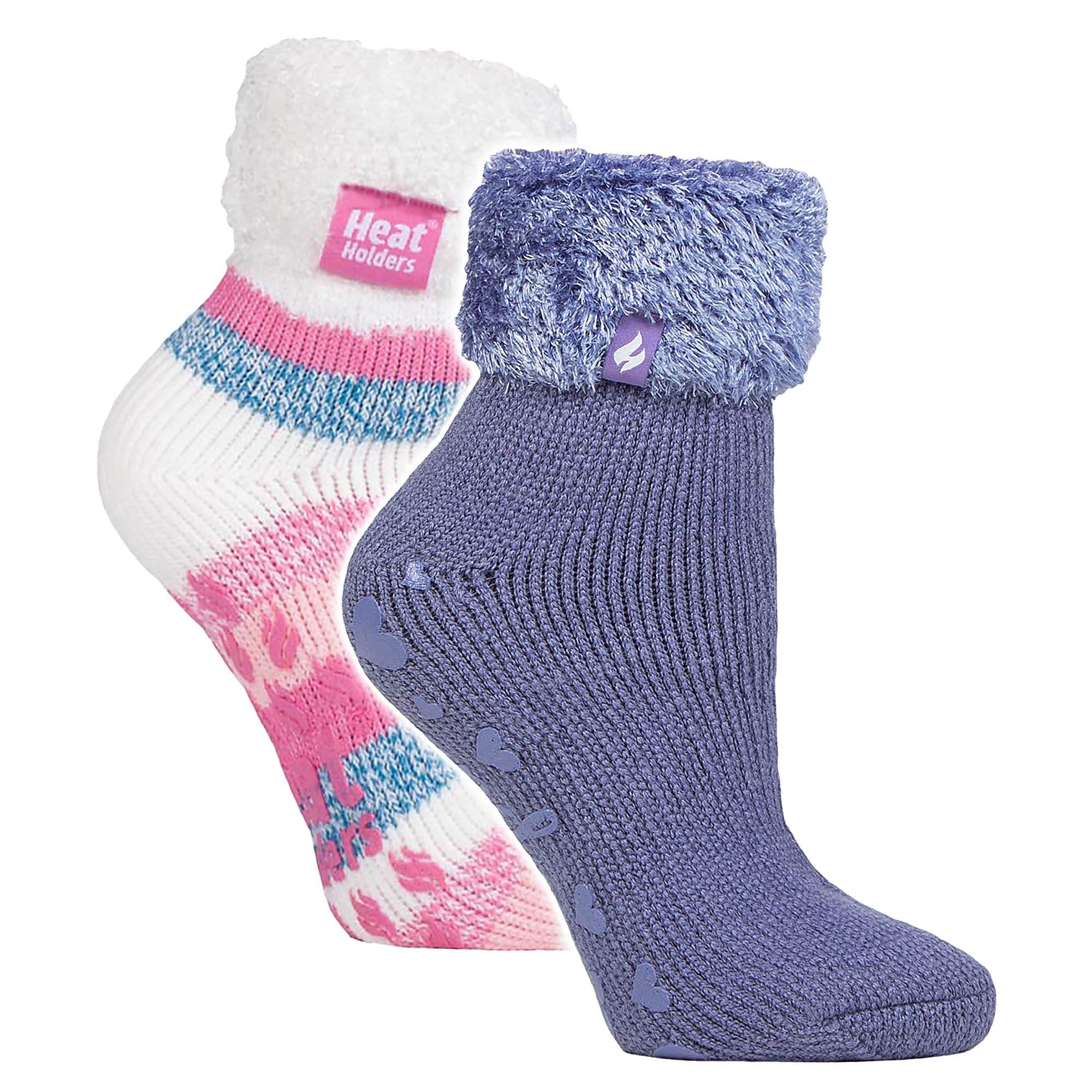 2 Pack Dames Zachte Lounge Sokken met Grip