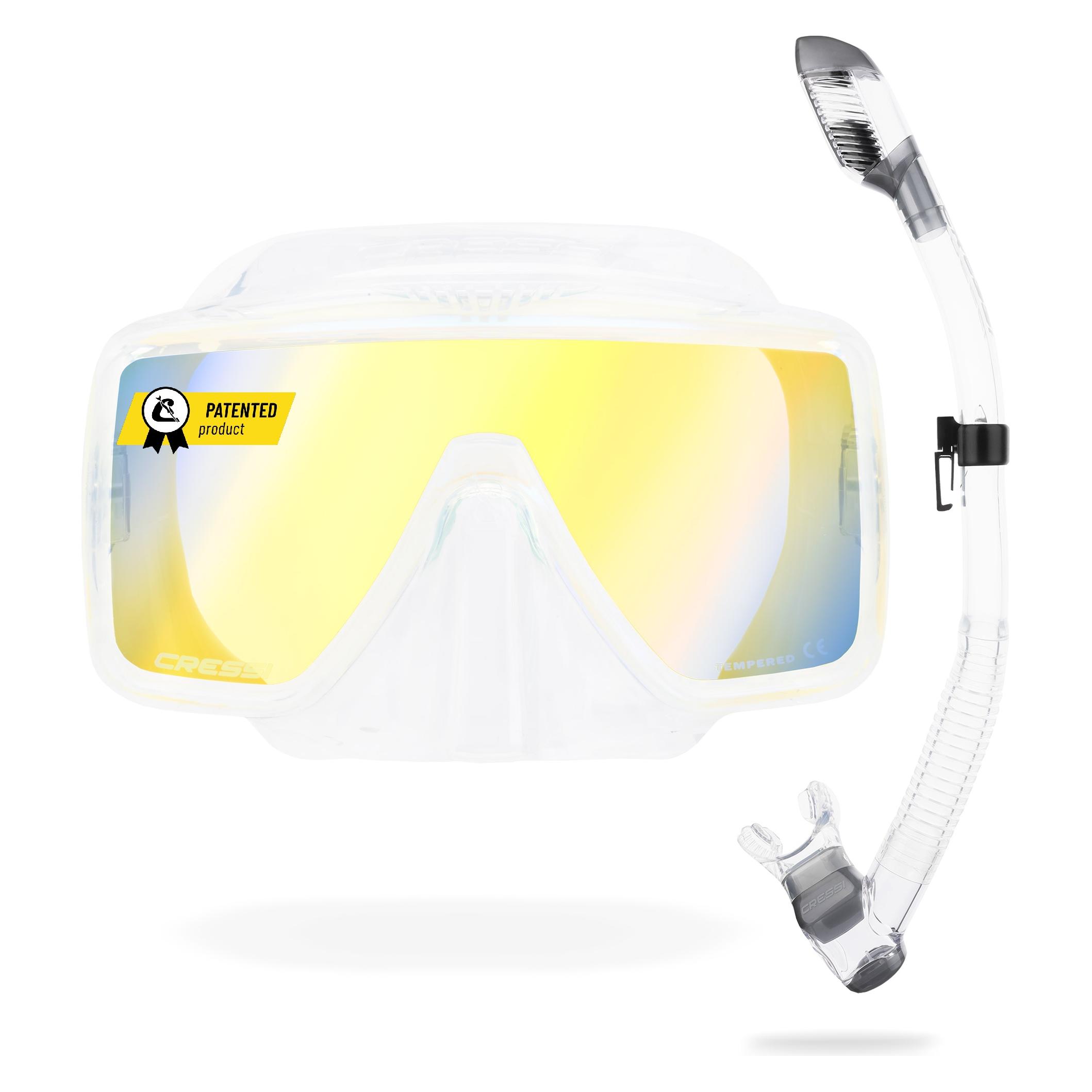 Cressi SF1 + Dry Schnorchel-Kombiset (ZDS270002)