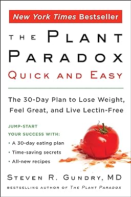 Harper Wave The Plant Paradox Quick and Easy by Dr. Steven R Gundry MD - 30-Day Lectin-Free Weight Loss Plan - New Paperback