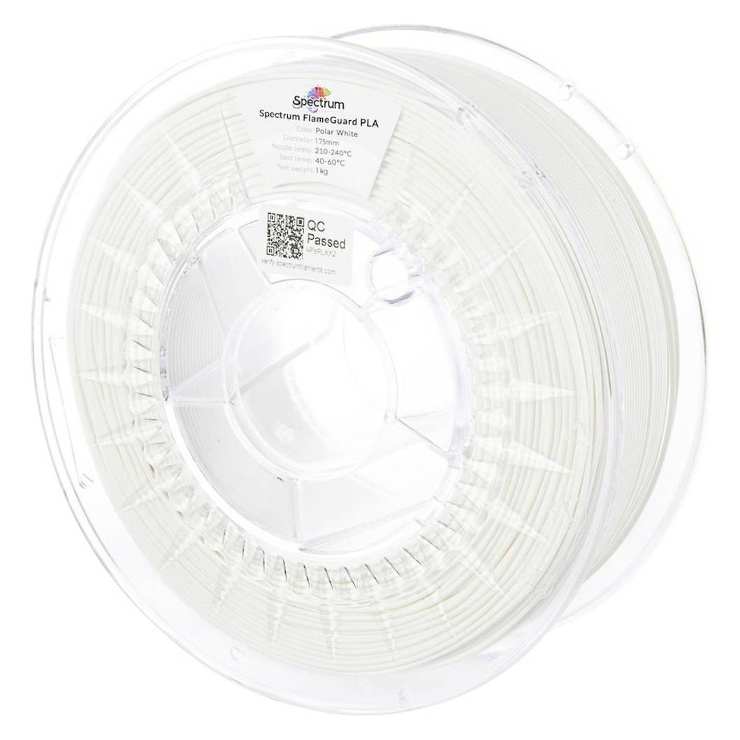 Spectrum Filament FlameGuard PLA Polar White 1kg 1.75mm (PLA, 1000 g, 1.75 mm) (81450)