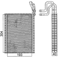 Verdampfer Klimaanlage MAHLE AE 116 000S für BMW X5