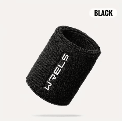 Inspire Picks 1 Piece Sports Wristband Absorbent Stretch Wrist Sweatband For Fitness & Workouts black