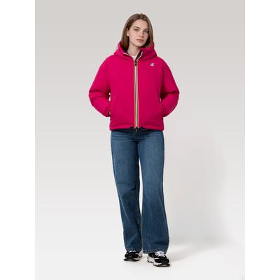 Funktionsjacke K-WAY "K-Way Winterjacke LE VRAI 4.0 ALBINE HEAVY WARM", Damen, Gr. XL, pink (rot cerise), Obermaterial: 100% Nylon, Füllung: 80% Entendaune, 20% Entenfeder, Jacken Funktionsjacke