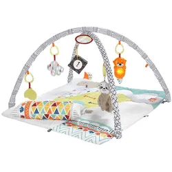 Mattel HBB74 - Fisher-Price - 5 Sinne - Krabbeldecke, kuschlige Spieldecke