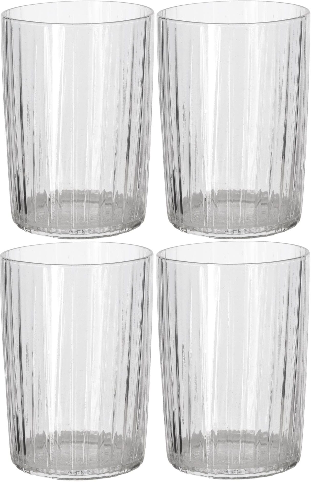 Glas BITZ "Kusintha", transparent, H:10cm Ø:7cm, Glas, Trinkgefässe, Glas transparent Ø 7cm x 10cm, 280ml, 1 Stk.