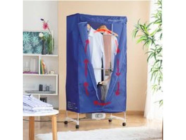 Penderie Chauffante - Séchoir à linge électrique portatif - Etendoir Chauffant - 1200 W - Housse amovible - Silencieux